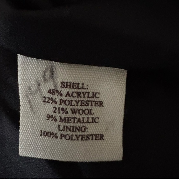 Rebecca Moses Black and Silver Poncho with Bow - Picture 6 of 8